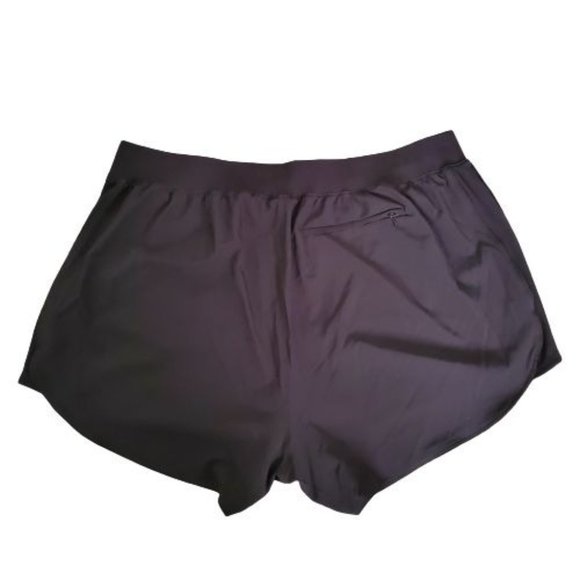 Member's Mark Women's Active Woven Rib Running Shorts Black Size XXL - Picture 4 of 12